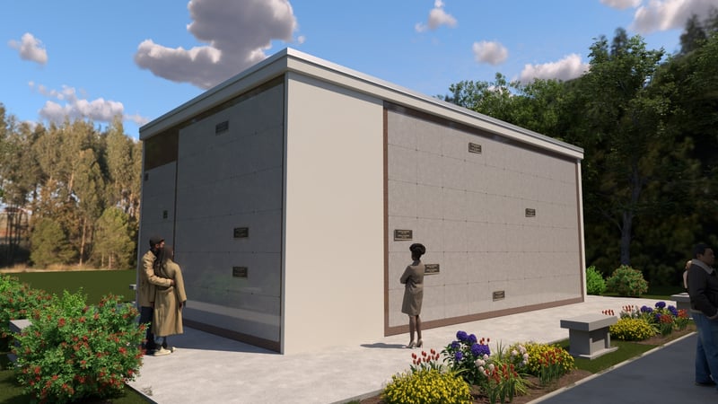 24-002 KY, Frankfort - Sunset Memorial Gardens Front Rendering 2025.01.27 24-002 KY, Frankfort - Sunset Memorial Gardens Front Rendering 2025.01.27