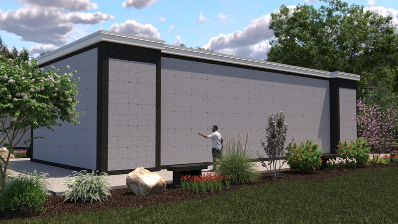 560-Sunset Mausoleum -NC, Zebulon - SIDE View Rendering 2026.07.02